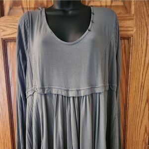 Gray Women's Long Sleeve Tunic